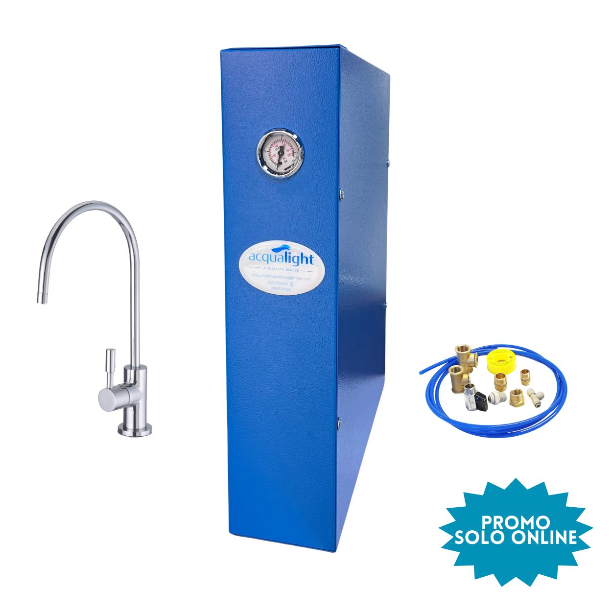 Depuratore Acqua ad Osmosi doppia membrana - Pompa Booster