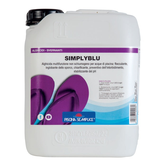 SimplyBlu 5 Kg - Alghicida multifunzione non schiumogeno.