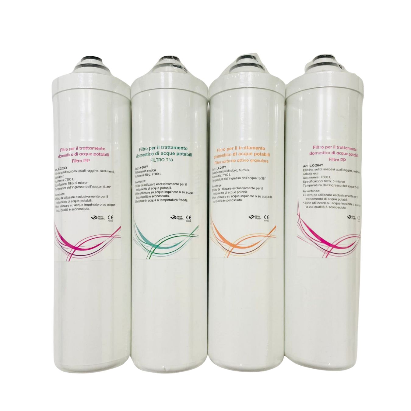 Kit Filtri Depuratore (T33, PP, Carbone Attivo)